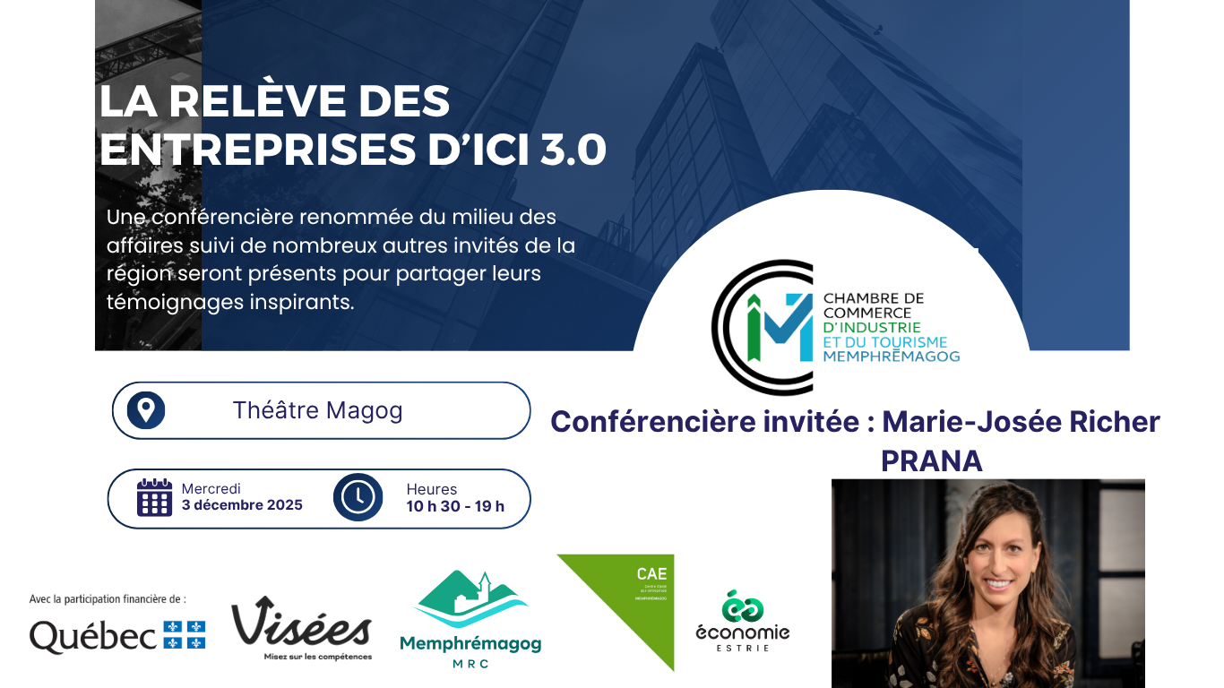 La relève des entreprises d’ici 3.0 le 3 décembre 2025